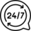 24/7 Service Icon